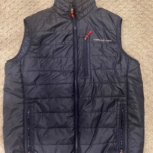 Vineyard Vines Puffer Vest Navy Size Medium